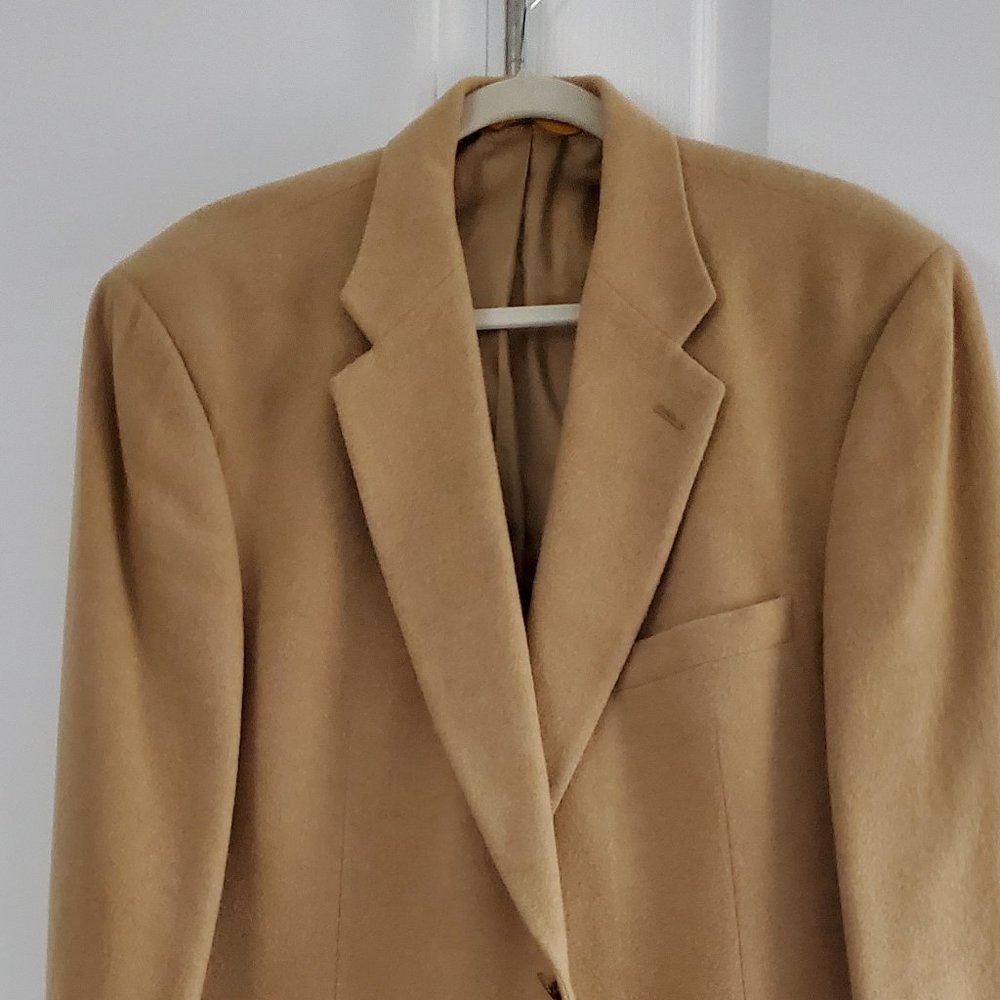 Bill Blass  for Belk Mens Vintage 100% camel hair Sport coat